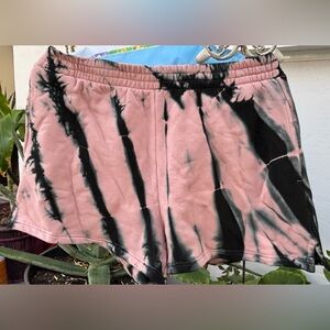 UGG Pink and Black Tie-Dye Athletic Shorts